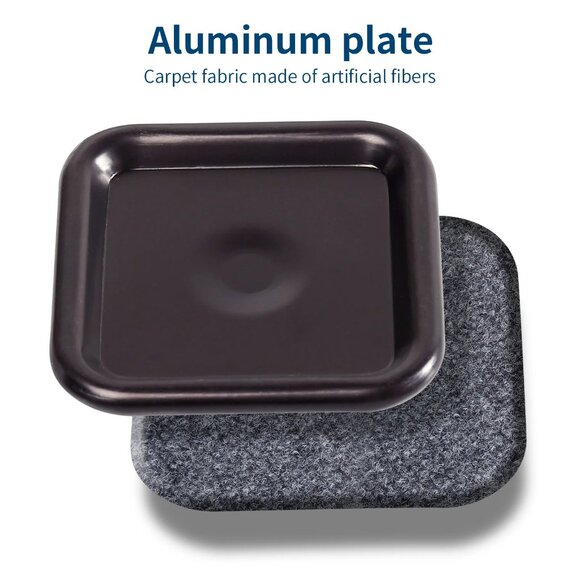 (72-PACK) 2 1/2" SQUARE REUSABLE CARPET BOTTOM FURNITURE FLOOR PROTECTION - Picture 10 of 12